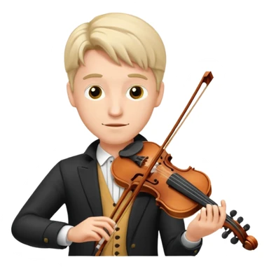male violinists sticker