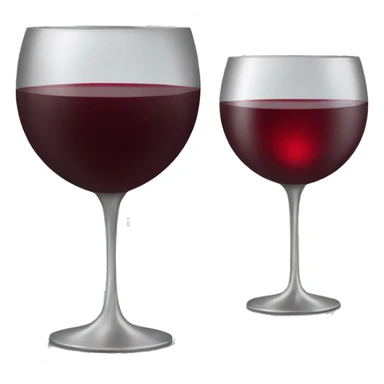 red wine in silver goblet sticker