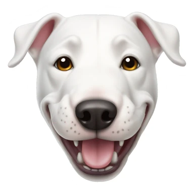 White Bull terrier sticker