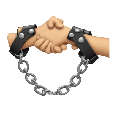Hands in handcuffs  sticker