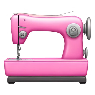 Sewing machine in pnk sticker