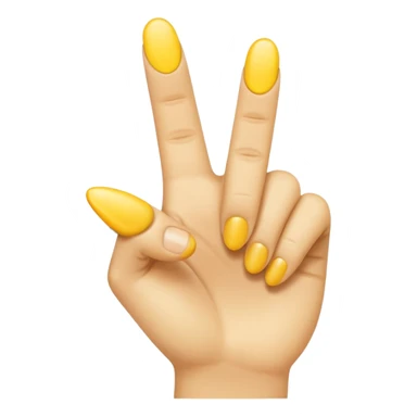 yellow finger emoji pointing at viewer sticker