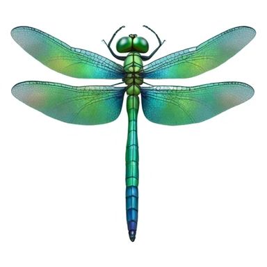Dragonfly blue green  sticker