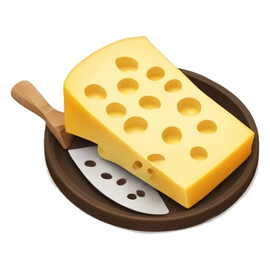 caquelon raclette with cheese sticker