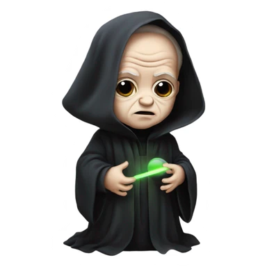 darth sidious as a baby sticker