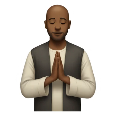 a person praying  sticker