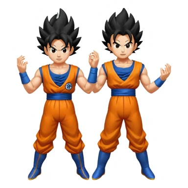 Goku and vegeta fusion dance aura sticker