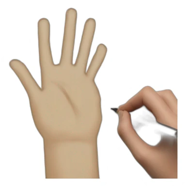 hand drawing on a sheet of paper sticker