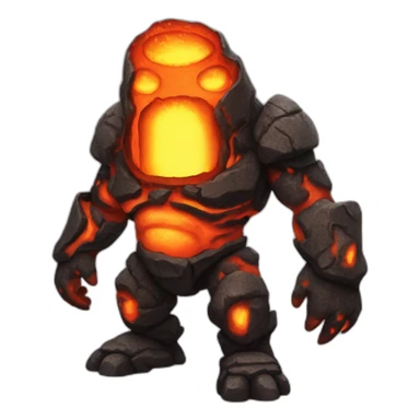 Lava Golem sticker