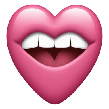 Heart with kiss sticker