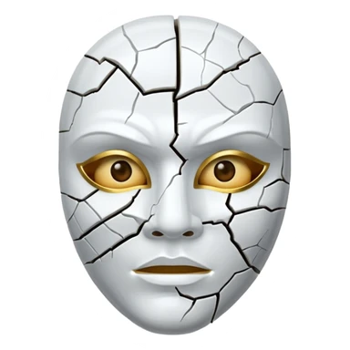 Máscara rachada sticker