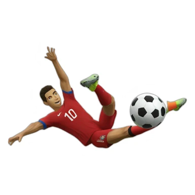 Cristano ronaldo bicycle kick emoji sticker
