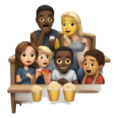 Movie night sticker