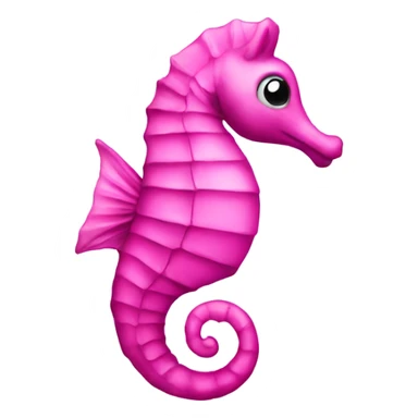 sea horse pink sticker