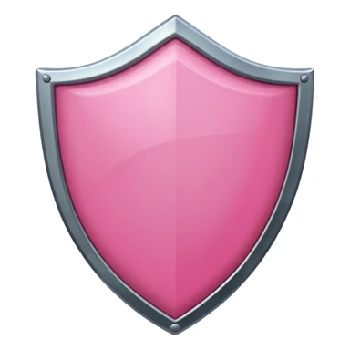 pink shield  sticker