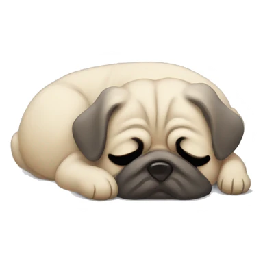 Mops sleep sticker