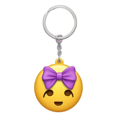 Keychain with bows sticker
