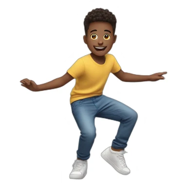 Kid doing TikTok dance sticker
