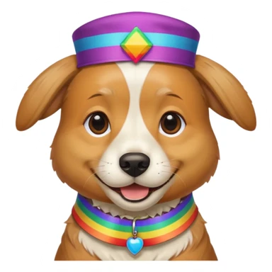 Homosexual Jewish dog sticker
