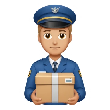 german delivery guy sticker