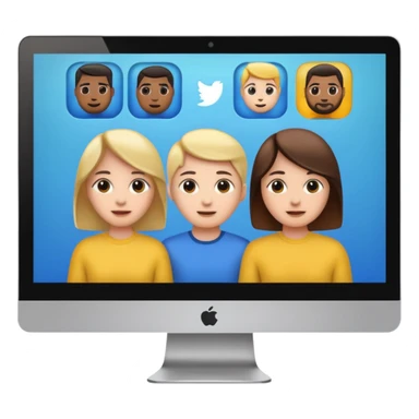 videollamada computadora sticker