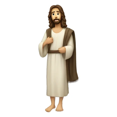 Jesus bible character sticker