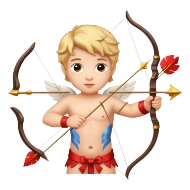 flying Cupid sticker