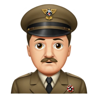 Je veux un emoji représentant adolf Hitler  sticker
