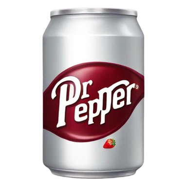 Can of dr.pepper with strawberry  sticker