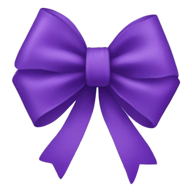 Purple bow sticker