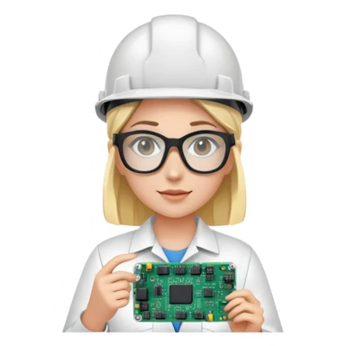 electrical engineer girl sticker