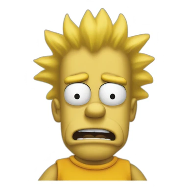 Bart simpson qui fais le fou sticker