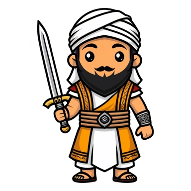 Yemeni warrior sticker
