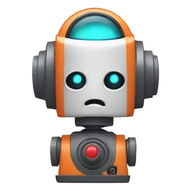 bot with alert siren sticker