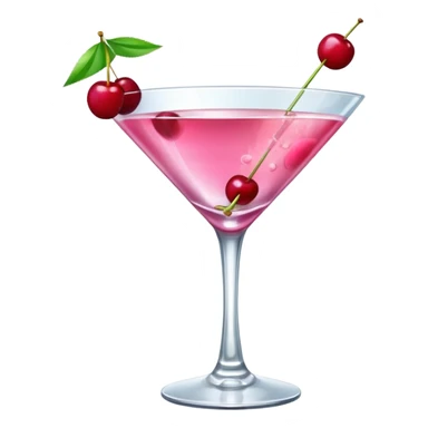 pink cocktail sticker