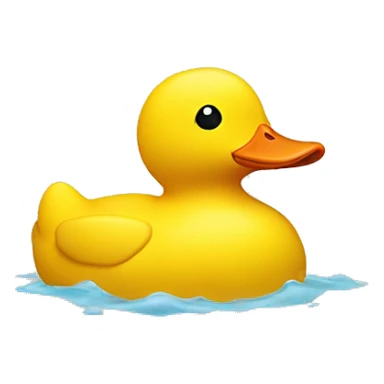 rubber yellow duck sticker