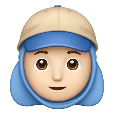 Earth wearing a blue cap sticker