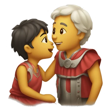 Giving kisse to someone  sticker