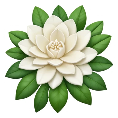 White gardenia bouquet  sticker