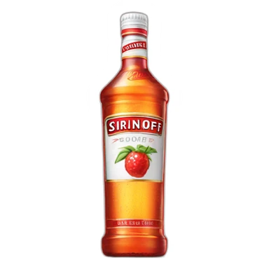 bottle of smirnoff sticker