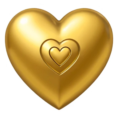 A golden heart with a money pattern around it sticker