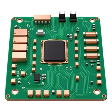 motherboard 3D oblique view sticker