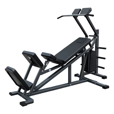 lying-down leg-press machine sticker