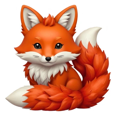Blox fruits kitsune fruit, red fur sticker