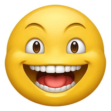 Emoji with gloss and big mouth  sticker