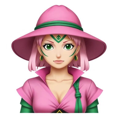 Pink zoro woman sticker