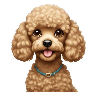 toy poodle  sticker