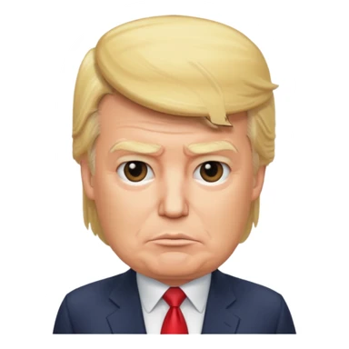 donald trump as blockhead sticker