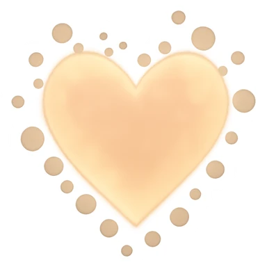 heart with a soft bokeh light effect sticker