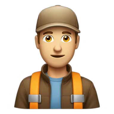 creative-man,-caucasian,-with-a-brown-cap-with-a-serious-gesture-without suitcase sticker